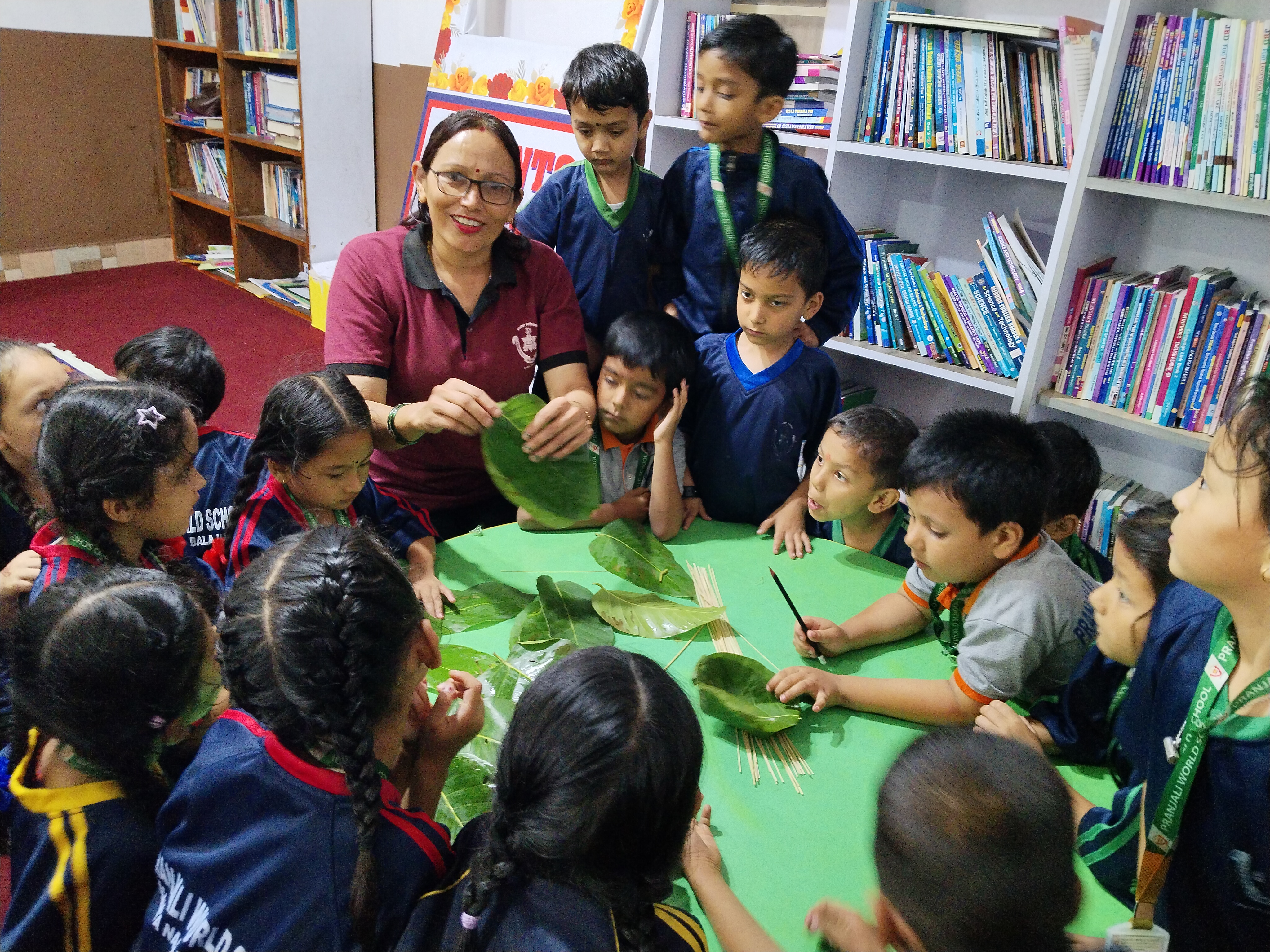 Students working together